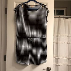 Michael Kors Synched Stripped Dress